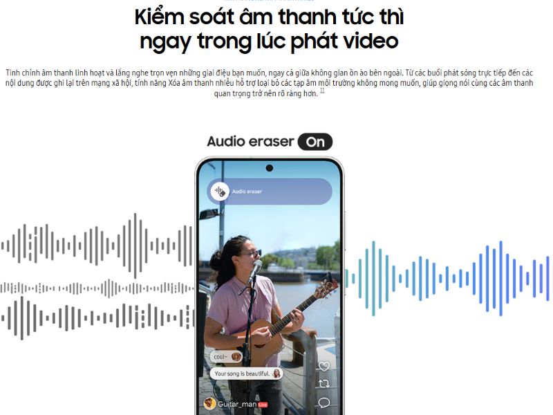 AI lọc tiếng ồn trên Samsung S26 FE