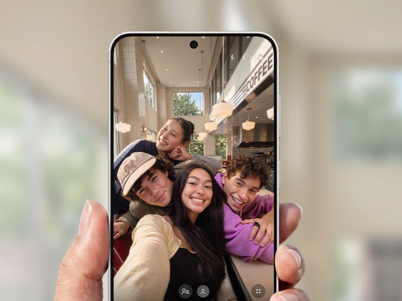 Camera selfie góc rộng trên S26 FE