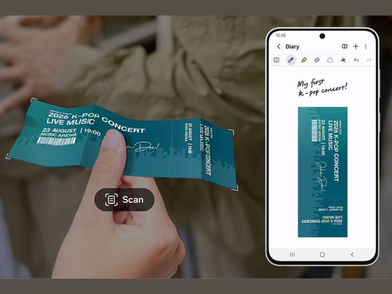 Tính năng scan thông minh trên S26 FE