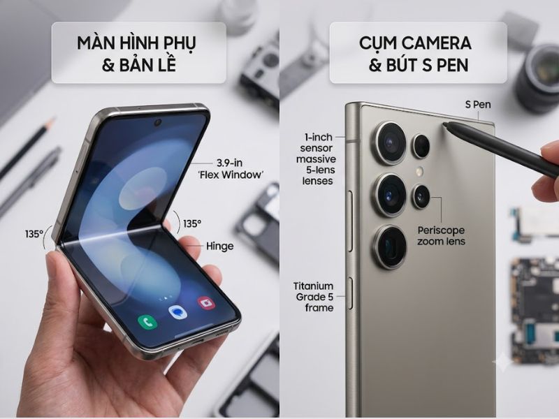 Màn hình Samsung Galaxy Z Flip8 linh hoạt hơn