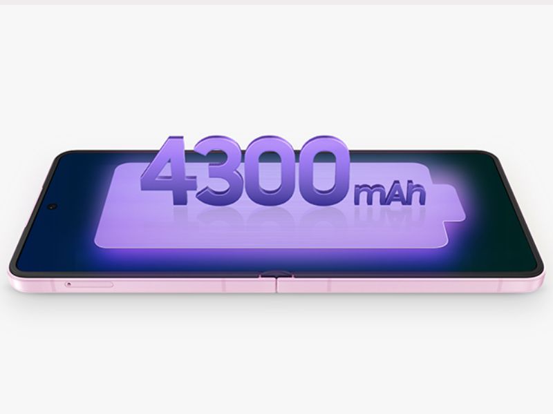 Viên pin 4300mAh trên Samsung Galaxy Z Flip8