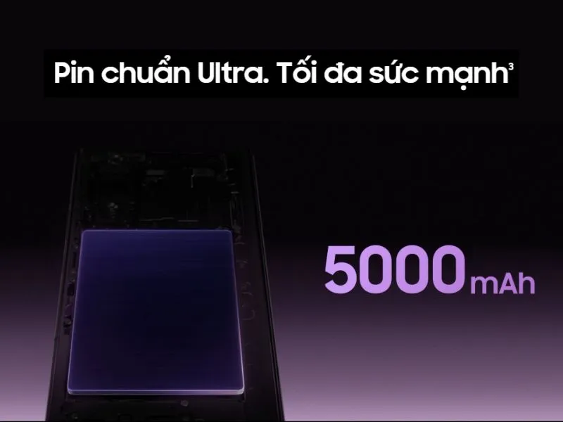 Pin 5000mAh và sạc nhanh 45W cho trải nghiệm tuyệt vời