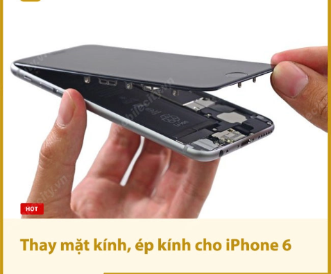 Quy trình ép kính iphone 6s