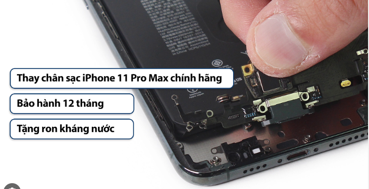 giá thay chân sạc iphone 11 Pro Max