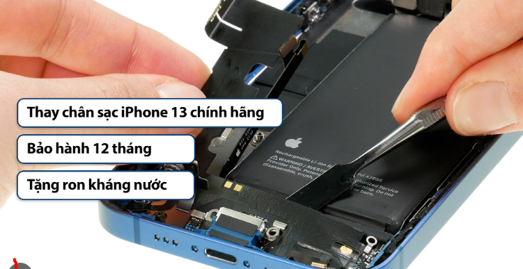 thay chân sạc iphone 13 giá bao nhiêu tiền