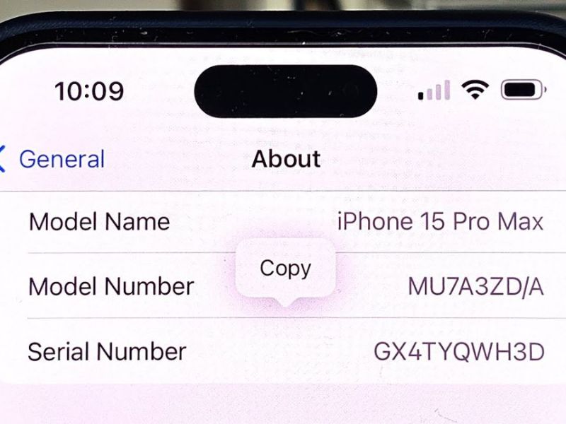 Số máy iPhone bắt đầu bằng chữ M là gì