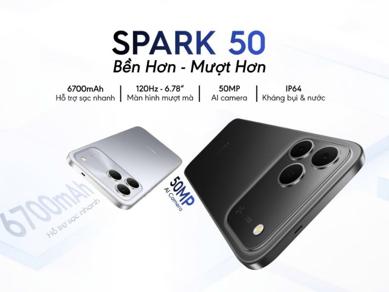 TECNO Spark 50 có gì mới? 5 điểm nổi bật không thể bỏ qua