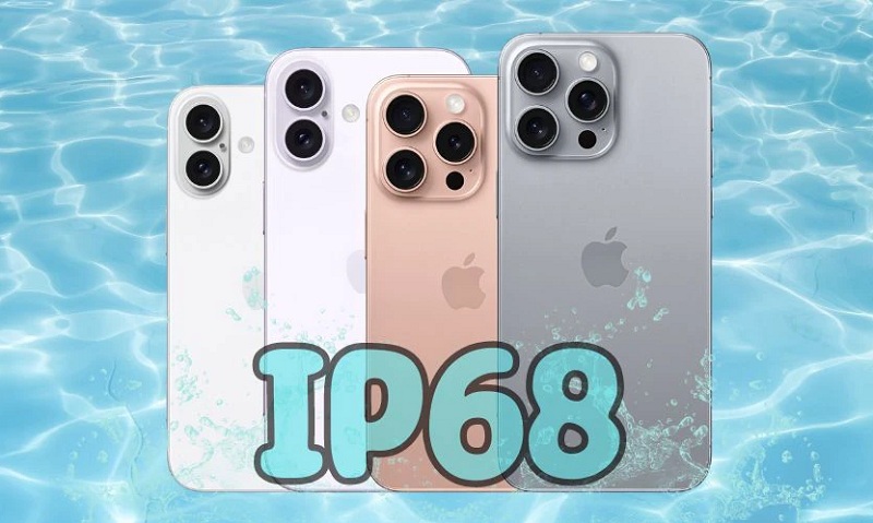 Các phiên bản iPhone 16 đều chống nước đạt chuẩn IP68