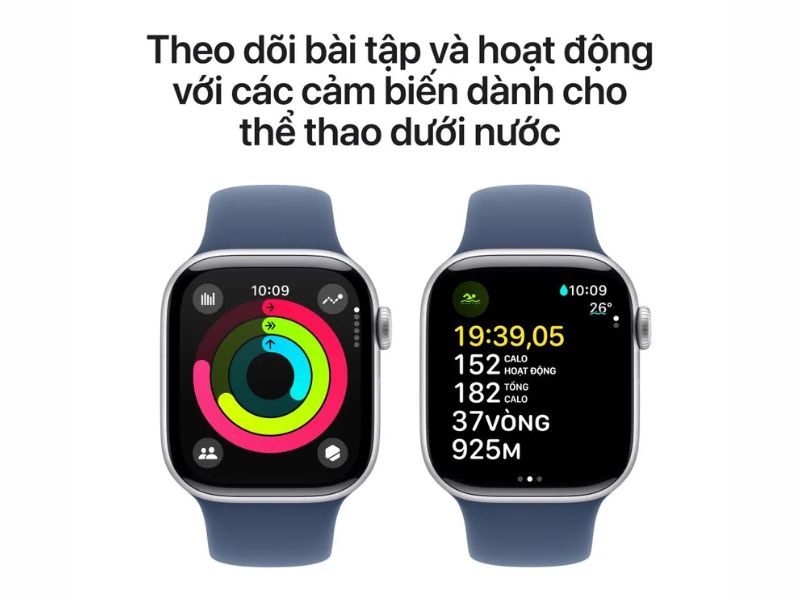 Tính năng tập luyện đa dạng Apple Watch Series 10 42mm GPS