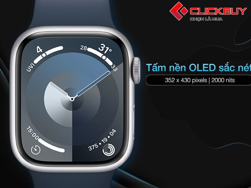 Màn hình của Apple Watch Series 9 GPS 41mm