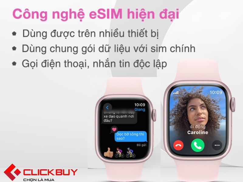 esim của Apple Watch Series 9 LTE 41mm