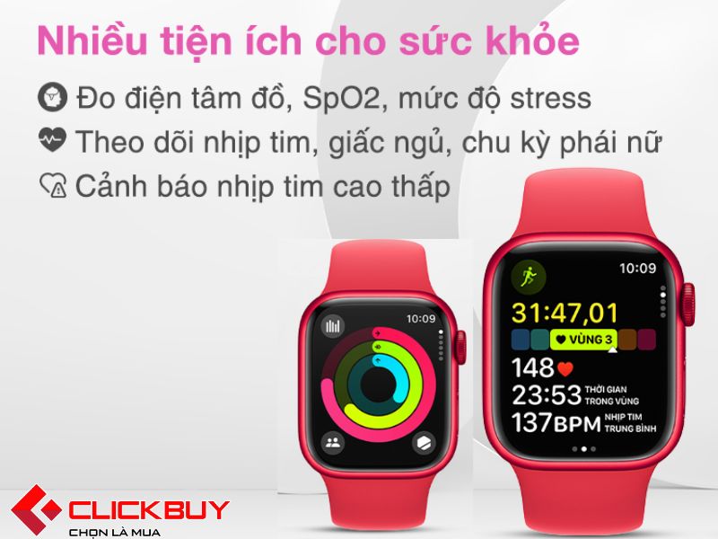 Tiện ích của Apple Watch Series 9 LTE 41mm