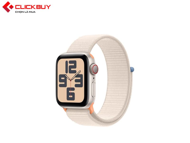 Thiết kế của Apple Watch Series SE 2023 LTE 40mm viền nhôm dây vải