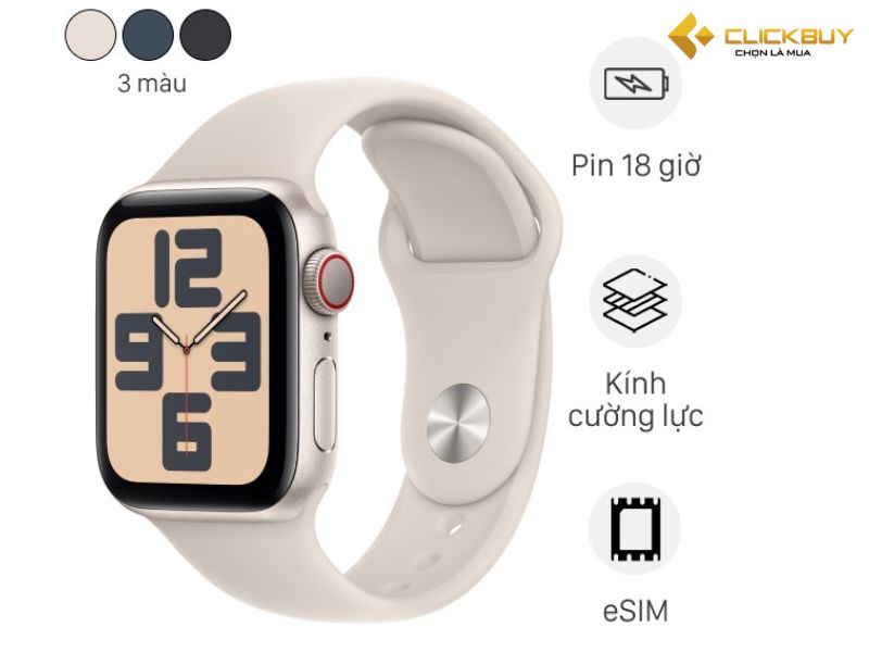 Tìm hiểu về Apple Watch Series SE 2023 LTE 40mm