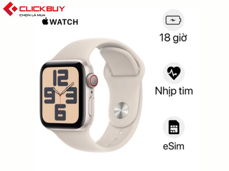 Tìm hiểu về Apple Watch Series SE 2023 LTE 44mm