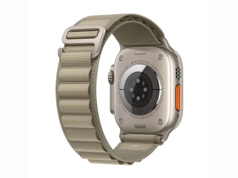 Thiết kế của Apple Watch Ultra 2 Vỏ Titan dây Alpine