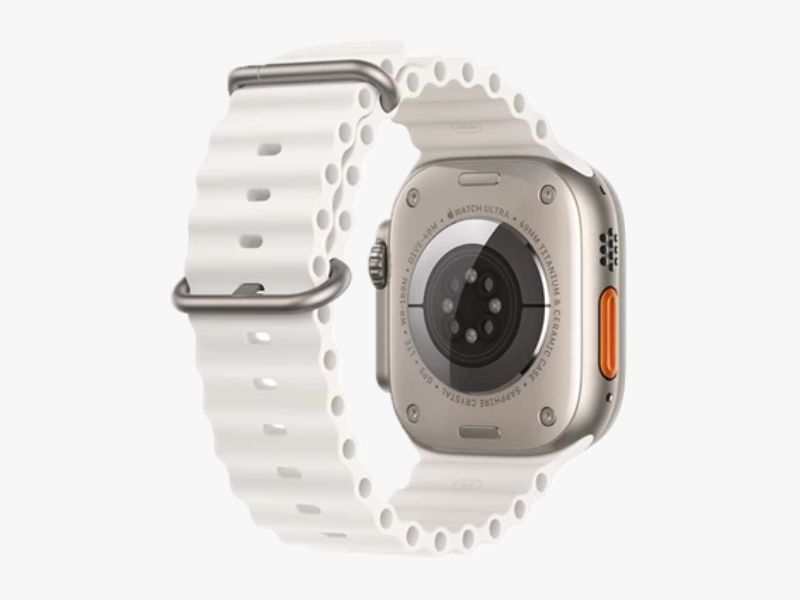 Thiết kế của Apple Watch Ultra 2 Vỏ Titan dây Ocean