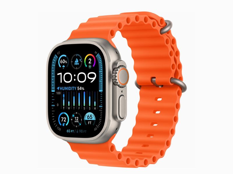Màn hình của Apple Watch Ultra 2 Vỏ Titan dây Ocean