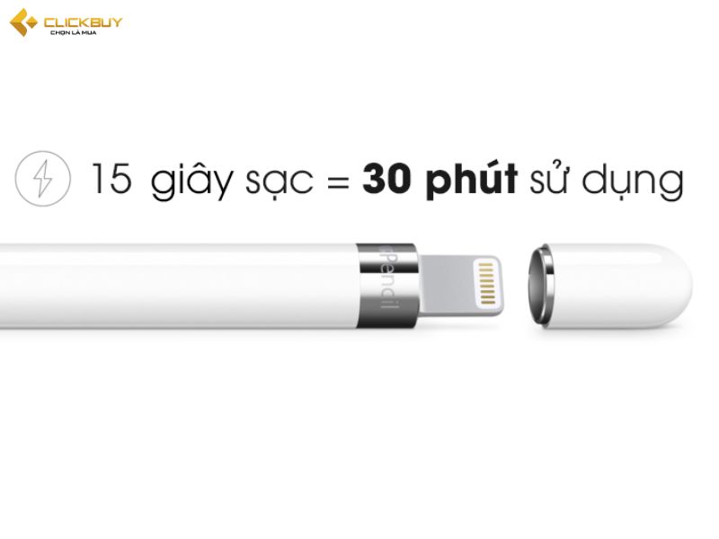 Thời gian sạc Bút Apple Pencil 1 