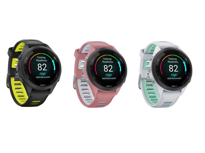 Thiết kế của đồng hồ chạy bộ Garmin Forerunner 265S Music