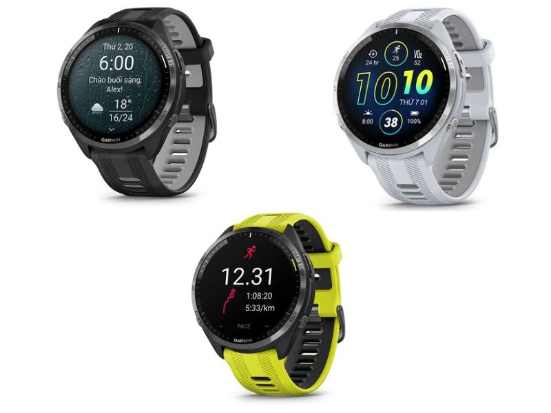 Màu sắc của đồng hồ chạy bộ Garmin Forerunner 965