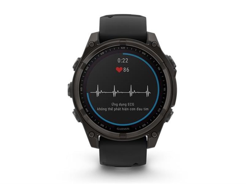 Đồng hồ thông minh Garmin fenix 8 Sapphire Solar theo dõi sức khỏe