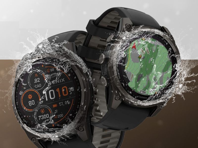 Đồng hồ thông minh Garmin fenix 8 Sapphire Solar chống nước