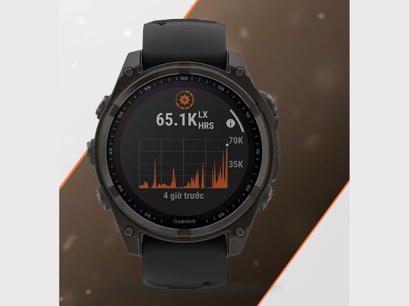 Hiệu năng của đồng hồ thông minh Garmin fenix 8 Sapphire Solar