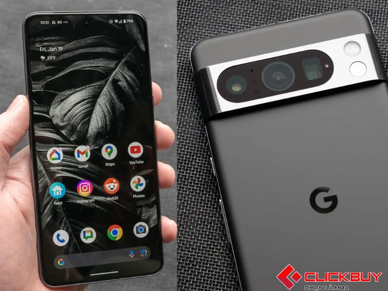 Thiết kế của Google Pixel 8 Pro