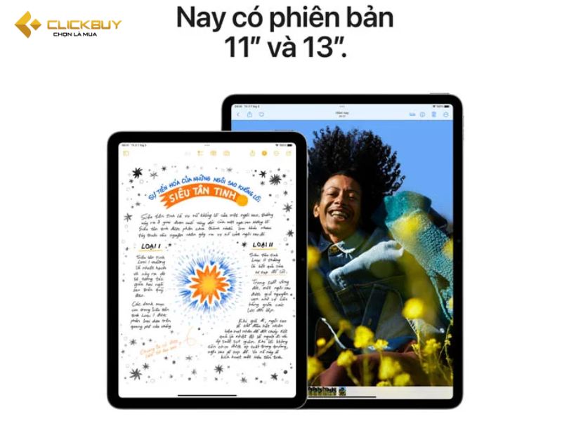 iPad Air 6 11 inch 5G màn hình