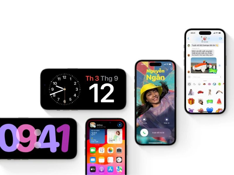 iPhone đang chạy iOS 17