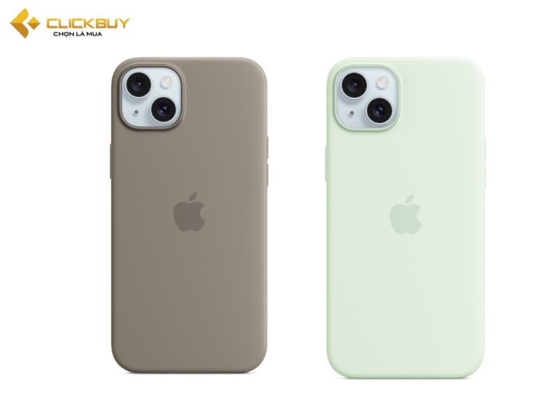 ốp Lưng iPhone 15 Plus Silicone màu nâu