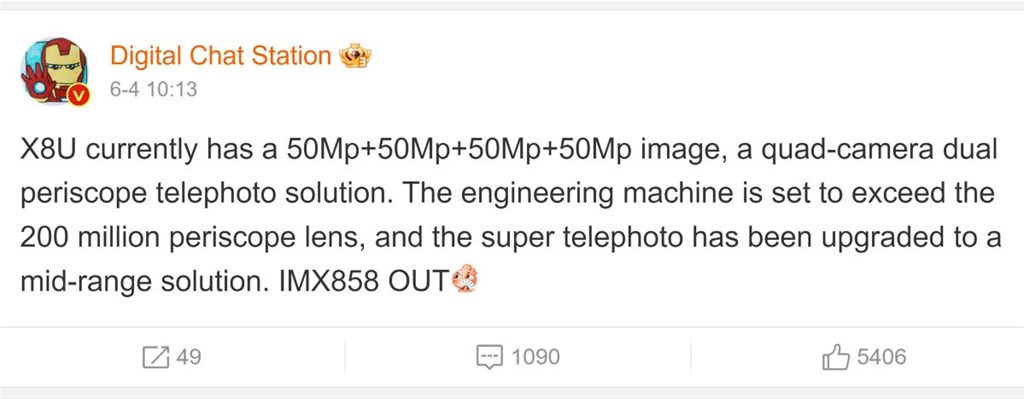 OPPO Find X8 Ultra trang bị 4 camera 50MP