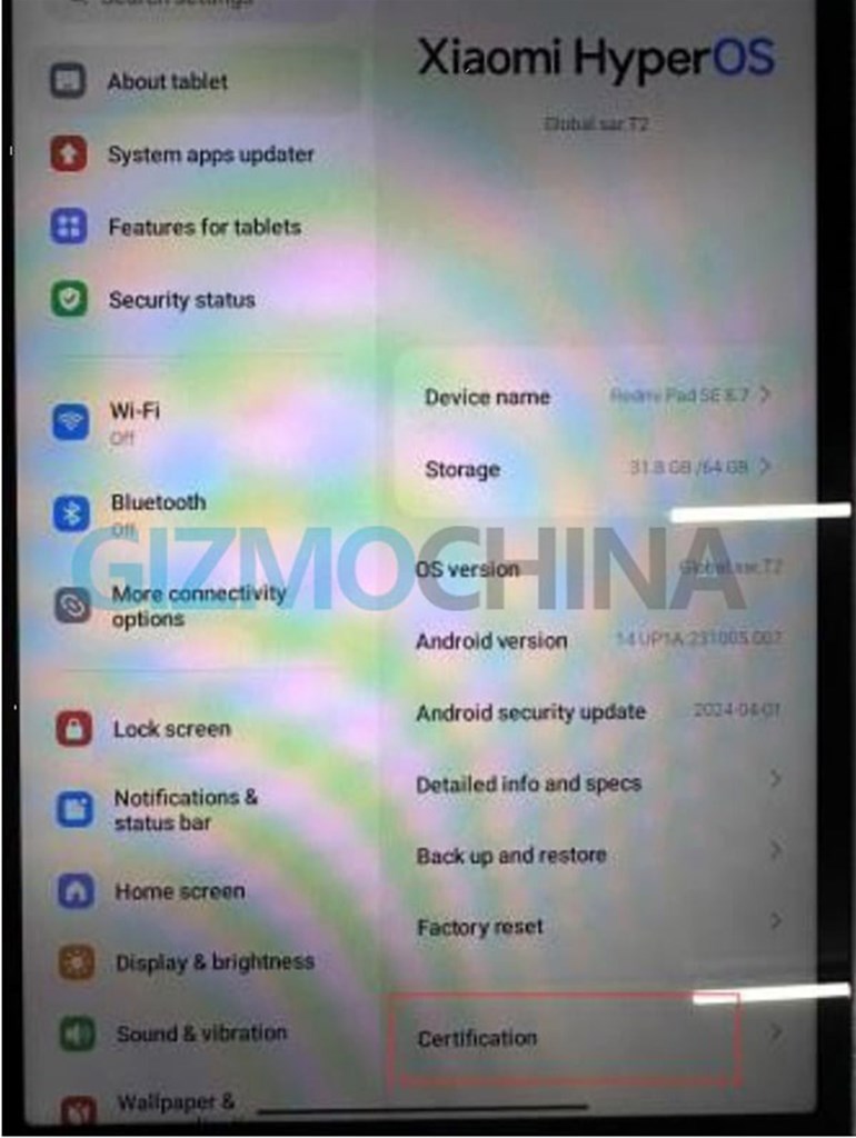 Redmi Pad SE 8.7 4G lộ ảnh thực tế