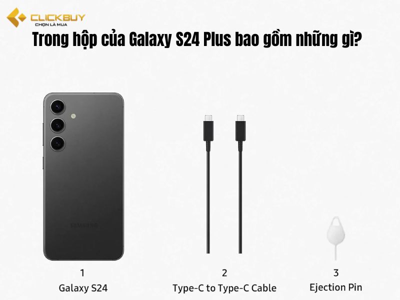 Trong hộp Samsung Galaxy S24 Plus 12GB 512GB