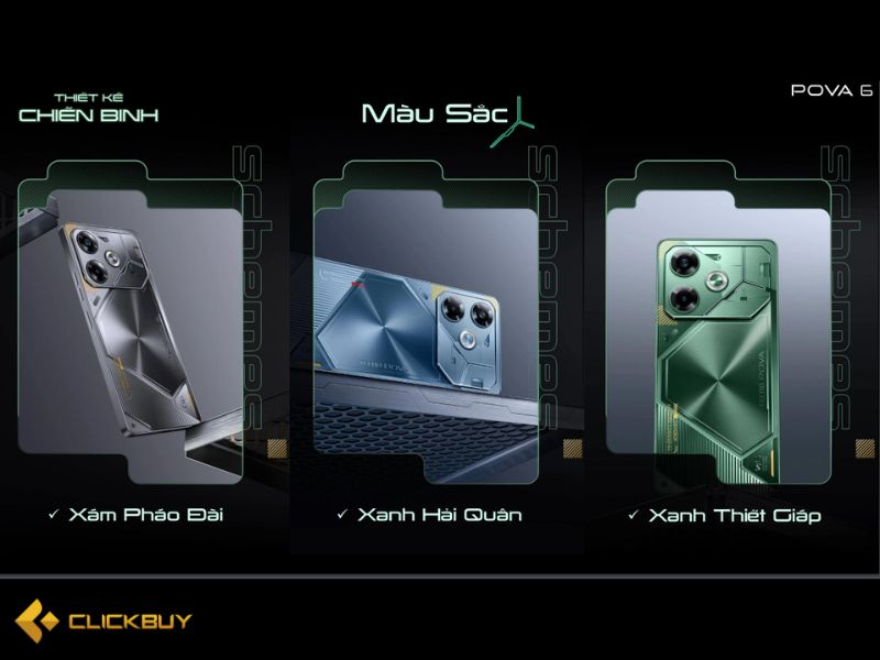 Màu sắc của Tecno Pova 6