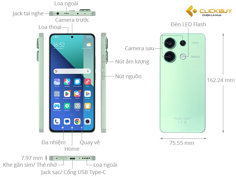 Tìm hiểu về Xiaomi Redmi Note 13 chính hãng