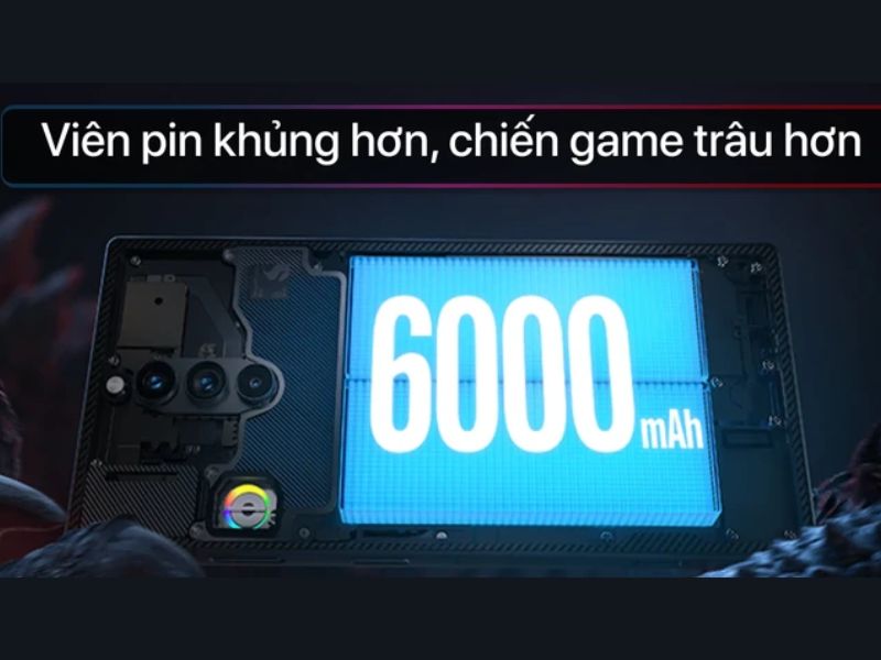 Pin của ZTE nubia Red Magic 8S Pro 12GB 256GB