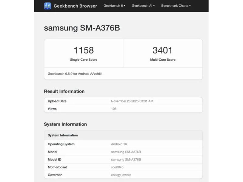 Hiệu năng Galaxy A37