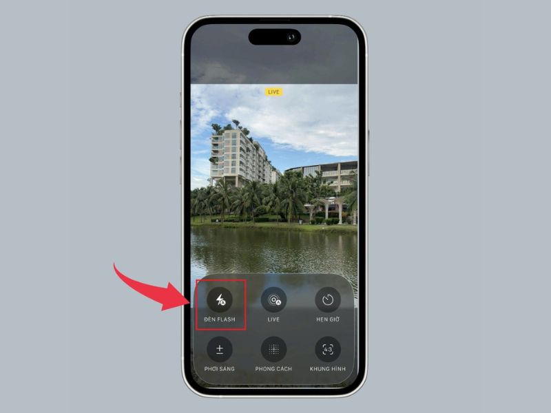 Bật đèn Flash