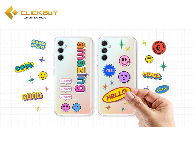 Tự do sáng tạo ốp lưng Clear Case Galaxy A34 chính hãng