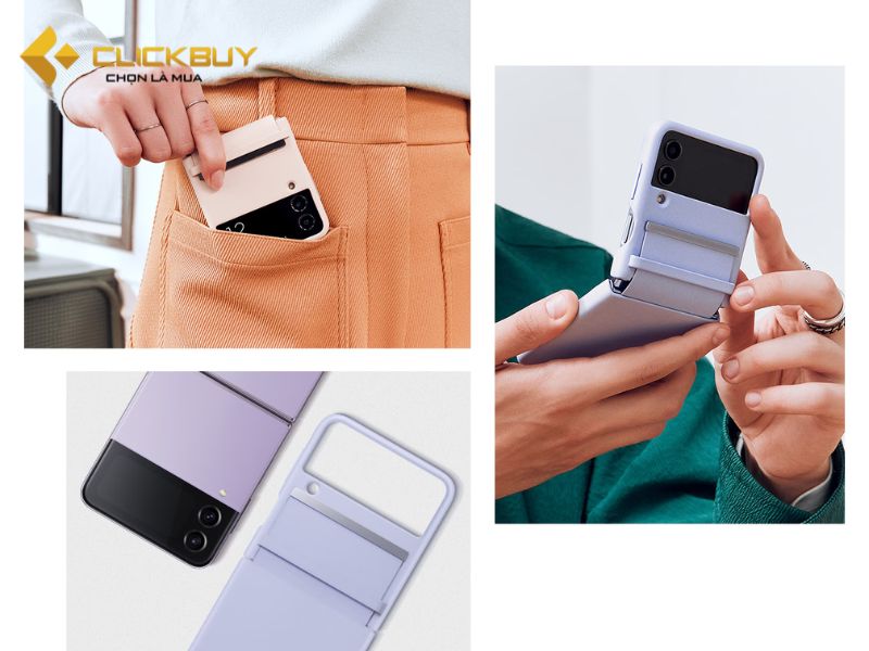Ốp lưng da Flap Leather Cover cho Galaxy Z Flip4 giá bao nhiêu tiền