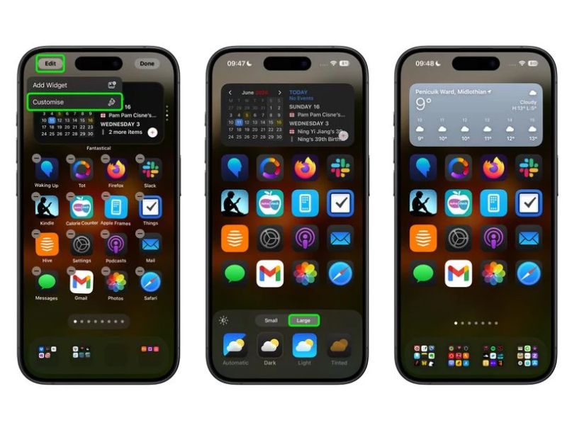 ẩn nhãn ứng dụng ios 18