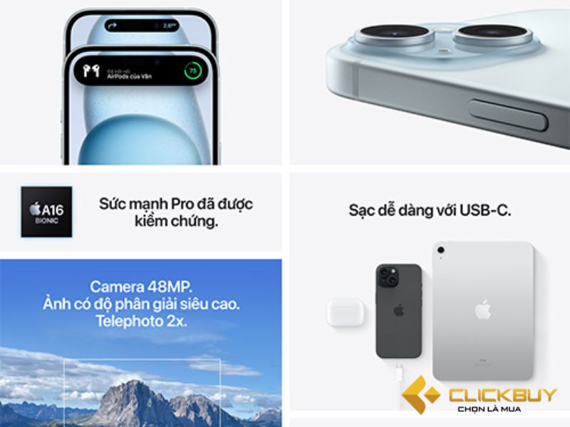 Các tính năng vượt trội của iPhone 15 Plus