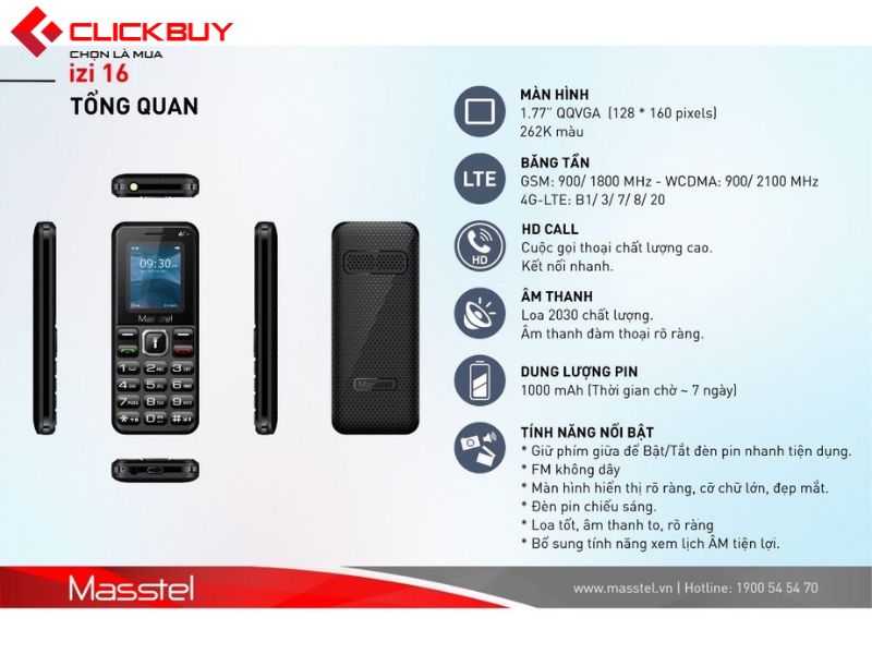 Tìm hiểu về Masstel izi 16 4G