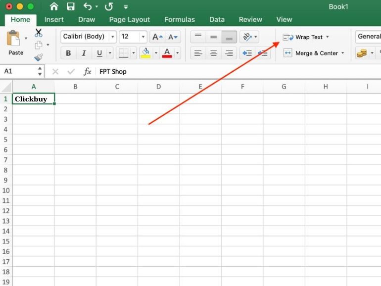 2 cách xuống dòng trên 1 ô Excel trên Macbook