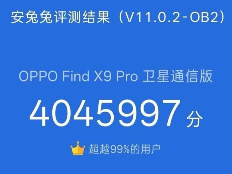 OPPO Find X9 Pro đạt hơn 4 triệu điểm