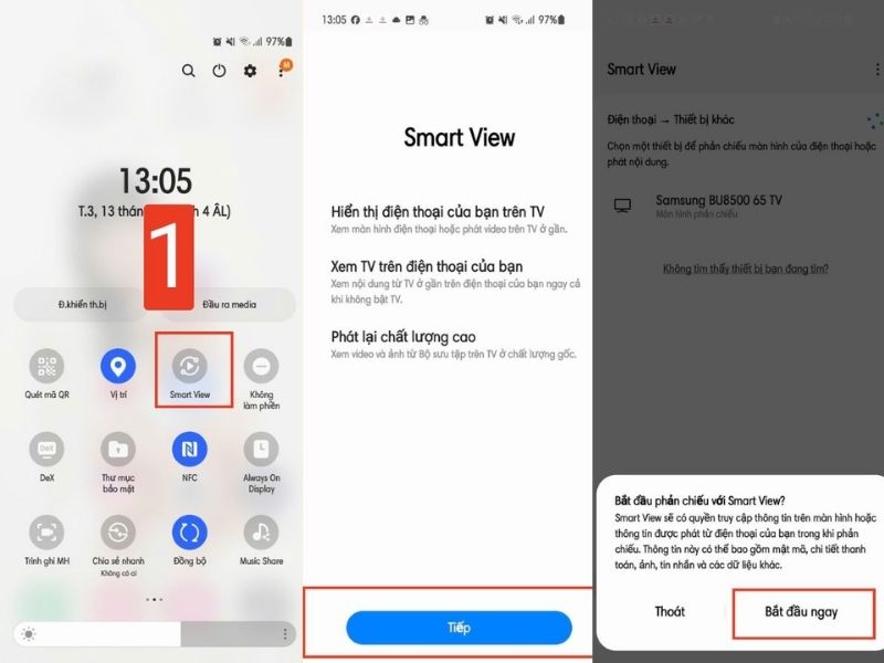 Kết nối bằng Smart View