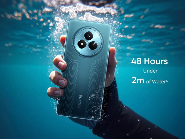 Realme Narzo 80 Pro có khả năng kháng nước – kháng bụi chuẩn IP66, IP68 và IP69.