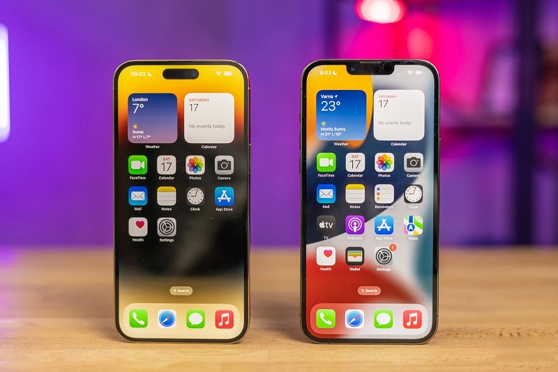Màn hình iPhone 14 Pro Max giúp hiển thị tốt hơn dưới ánh sáng mạnh so với iPhone 13 Pro Max